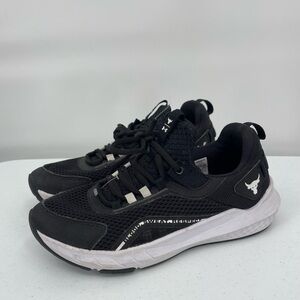 Under Armour Project Rock BSR 3 GS black white athletic shoe sneaker